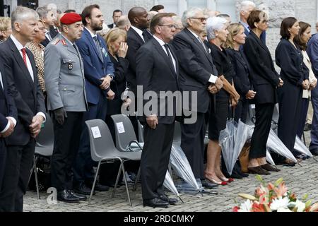 Berlin, Deutschland, 20. Juli 2023. Der deutsche Bundesminister für Verteidigung, Boris Pistorius, bei der Gedenkfeier des deutschen Widerstandes. Stockfoto