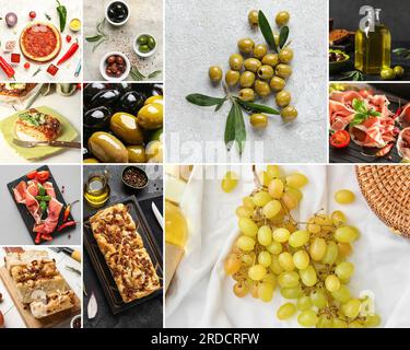 Traditionelles italienisches Essen Stockfoto