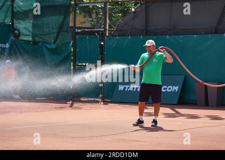 Budapest, Zentralungarn, Ungarn. 20. Juli 2023. EINDRÜCKE in Aktion während des UNGARISCHEN GRAND PRIX - Budapest - Frauen Tennis, WTA250 (Kreditbild: © Mathias Schulz/ZUMA Press Wire) NUR REDAKTIONELLE VERWENDUNG! Nicht für den kommerziellen GEBRAUCH! Stockfoto