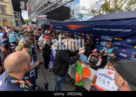 Ambiente während der Rallye, Estland. , . WRC World Rally Car Championship vom 20. Bis 23. Juli 2023 in Tartu, Estland - Foto Nikos Katikis/DPPI Credit: DPPI Media/Alamy Live News Stockfoto