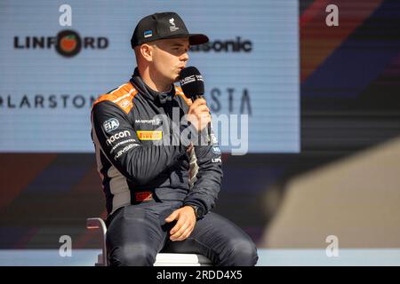 JURGENSON Robert (EST), FORD Fiesta Rally4, RC4, Rally4, Porträt während der Rallye, Estland. , . WRC World Rally Car Championship vom 20. Bis 23. Juli 2023 in Tartu, Estland - Foto Nikos Katikis/DPPI Credit: DPPI Media/Alamy Live News Stockfoto