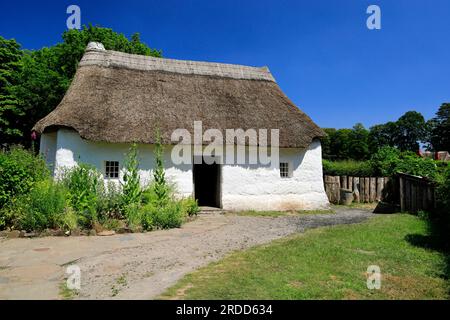 Nant Wallter Cottage, St Fagans National Museum of History /Amgueddfa Werin Cymru, Cardiff, South Wales, Großbritannien. Stockfoto