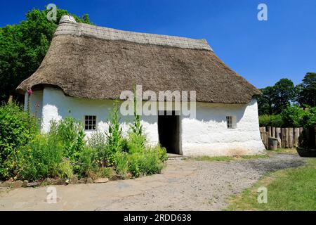 Nant Wallter Cottage, St Fagans National Museum of History/Amgueddfa Werin Cymru, Cardiff, South Wales, Großbritannien. Stockfoto