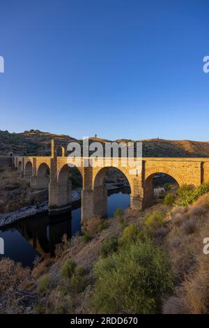 Puente de Alcantara in Extremadura, Spanien Stockfoto
