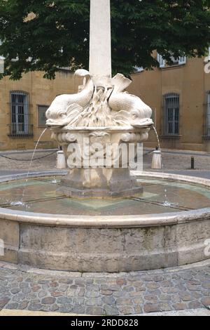 Place des Quatre-Dauphins Aix en Provence Frankreich Stockfoto