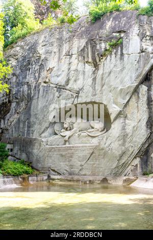 Löwendenkmal, Denkmalstraße, Stadt Luzern, Luzern, Schweiz Stockfoto