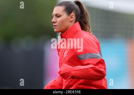 Ramona Bachmann (10 Schweiz) während des 2023. FIFA-Trainings zur FIFA-Weltmeisterschaft der Frauen 1 im Dunedin-Stadion in Dunedin, Neuseeland. (James Whitehead/SPP) Kredit: SPP Sport Press Photo. Alamy Live News Stockfoto