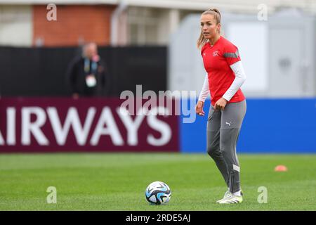 Lia Waelti (13 Schweiz) während des 2023. FIFA-Trainings zur FIFA-Weltmeisterschaft der Frauen am Spieltag 1 im Dunedin Stadium in Dunedin, Neuseeland. (James Whitehead/SPP) Kredit: SPP Sport Press Photo. Alamy Live News Stockfoto