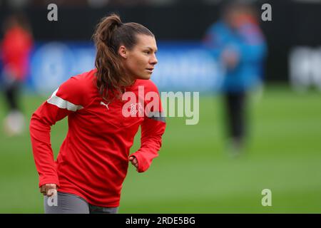 Ramona Bachmann (10 Schweiz) während des 2023. FIFA-Trainings zur FIFA-Weltmeisterschaft der Frauen 1 im Dunedin-Stadion in Dunedin, Neuseeland. (James Whitehead/SPP) Kredit: SPP Sport Press Photo. Alamy Live News Stockfoto