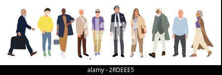 Verschiedene Vektoren für Führungskräfte. Stock Vektor