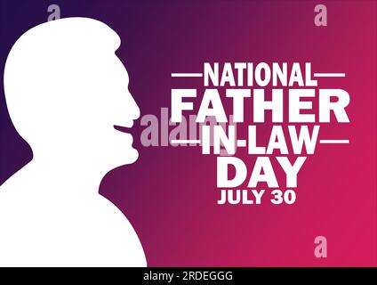 Nationalvater Am Law Day. Juli 30. Darstellung Des Vector Template Design. Geeignet für Grußkarten, Poster und Banner Stock Vektor