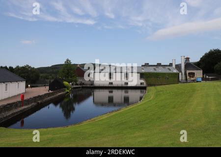 Außenansicht der Glenfiddich Distillery Dufftown Scotland Juli 2023 Stockfoto