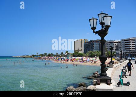 Pane e Pomodoro Beach Stockfoto