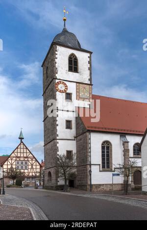 Stadtkirche in Waldenburg, Baden-Württemberg, Deutschland Stockfoto