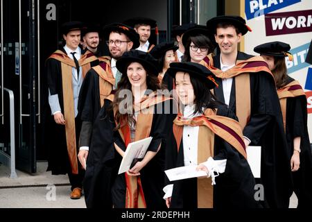 Abschlussfeier der Universität Warwick. Stockfoto