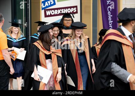 Abschlussfeier der Universität Warwick. Stockfoto