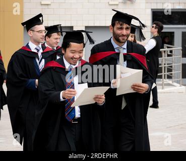 Abschlussfeier der Universität Warwick. Stockfoto