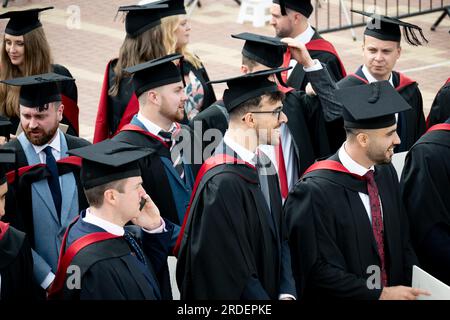 Abschlussfeier der Universität Warwick. Stockfoto