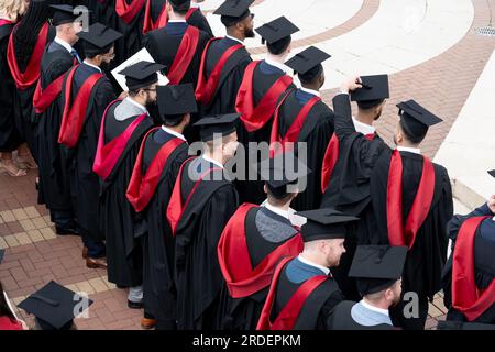 Abschlussfeier der Universität Warwick. Stockfoto