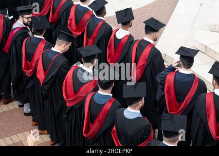 Abschlussfeier der Universität Warwick. Stockfoto