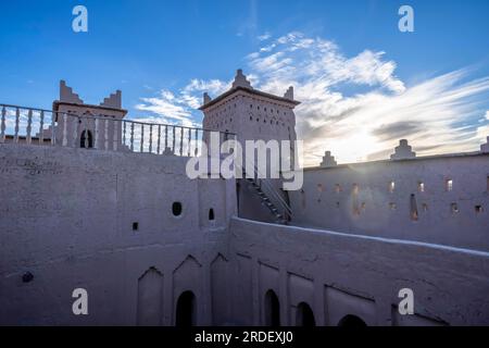 Kasbah Amridil ist eine historische befestigte Residenz oder Kasbah in der Oase von Skoura in Marokko. Es gilt als eine der beeindruckendsten Kasbahs von Stockfoto