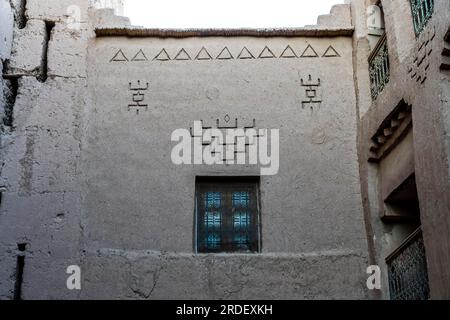 Kasbah Amridil ist eine historische befestigte Residenz oder Kasbah in der Oase von Skoura in Marokko. Es gilt als eine der beeindruckendsten Kasbahs von Stockfoto