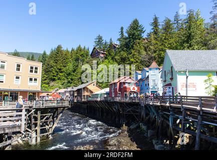 Creek Street, Ketchikan, Alaska Stockfoto