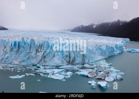 perito-moreno-Zungengletscher aus der Vogelperspektive Stockfoto