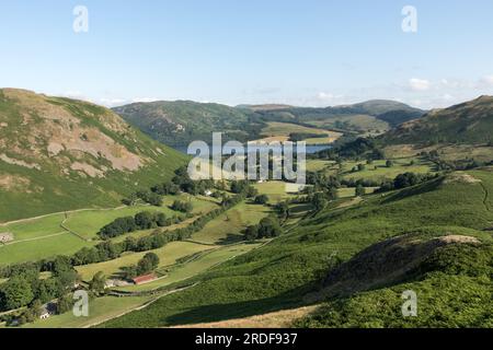 Ullswater aus Beda Fell, Lake District, Cumbria, Großbritannien Stockfoto