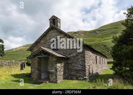 Old Church of St Martin, Martindale, Lake District, Cumbria, England, Großbritannien Stockfoto