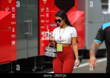 Budapest, Rieti, Ungarn. 21. Juli 2023. Paddock Guest. On Paddock, Friday Jul21, FORMULA 1 QATAR AIRWAYS HUNGARIAN GRAND PRIX 2023 - Jul21 bis Jul23 2023 Hungaroring, Budapest, Ungarn (Kreditbild: © Alessio De Marco/ZUMA Press Wire) NUR REDAKTIONELLE VERWENDUNG! Nicht für den kommerziellen GEBRAUCH! Stockfoto