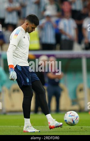 Lusail, Katar, 10, Dezember 2022. Geronimo Rulli aus Argentinien während des Spiels Argentinien gegen die Niederlande, Match 57, FIFA Weltmeisterschaft Katar 20 Stockfoto