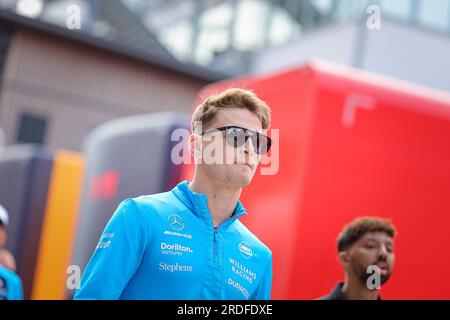 Ungarn, 21/07/2023, Ungarn, 21/07/2023, #02 Logan Sarsergeant, (USA) Williams Mercedes während des ungarischen GP, Budapest, 20-23. Juli 2023, beim Hungaroring, Formel-1-Weltmeisterschaft 2023. Stockfoto