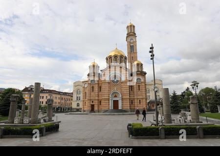 Orthodoxer Kirchenaußencharme in Banja Luka Stockfoto