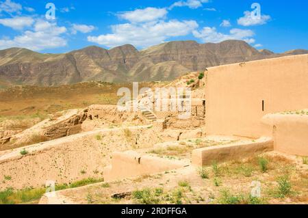 Nisa, Asgabat, antike Hauptstadt der Parther, Ausgrabungsstätte, Kopet-Dag-Gebirge, Aschgabat, Turkmenistan Stockfoto