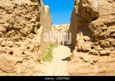 Nisa, Asgabat, antike Hauptstadt der Parther, Ausgrabungsstätte, Kopet-Dag-Gebirge, Aschgabat, Turkmenistan Stockfoto