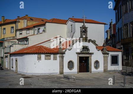 Kapelle in Viano do Castelo, Portugal. Capela de Nossa Senhora das Candeias. Stockfoto