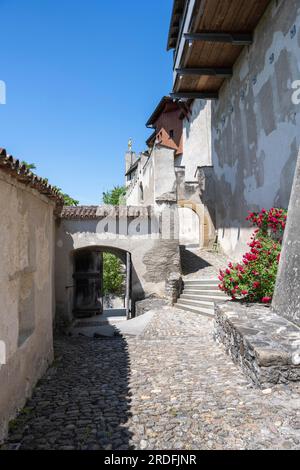 Schloss Hohenklingen bei Stein am Rhein, Kanton Schaffhausen, Schweiz Stockfoto