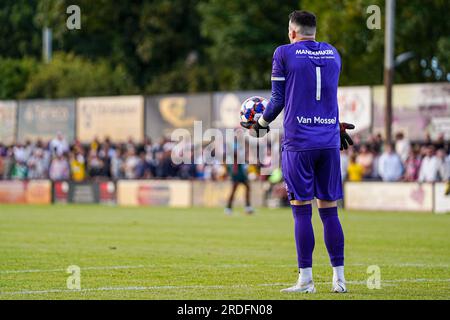 Sint Willebrord, Niederlande. 19. Juli 2023. Torwart Etienne Vaessen von RKC Waalwijk während des Vorsaison-Freundschaftsspiels zwischen NAC Breda und RKC Waalwijk im Sportpark De Gagelrijzen am 19. Juli 2023 in Sint Willebrord, Niederlande (Foto von Gabriel Calvino Alonso/Orange Pictures) Guthaben: Orange Pics BV/Alamy Live News Stockfoto