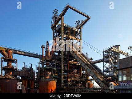 Hochofenanlage Phoenix West im Bezirk Hoerde, Dortmund, Ruhrgebiet, Nordrhein-Westfalen, Deutschland Stockfoto