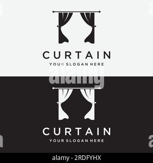 Kreatives Luxus-Logo für Theater, Haus, Hotel und Apartment. Stock Vektor