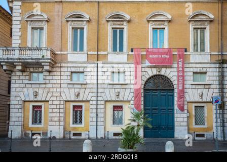 Rom, Latium, Italien, Museo di Roma (Palazzo Braschi) ist ein Museum, das die lokale Geschichte und Traditionen des „alten Roms“ dokumentiert. Stockfoto