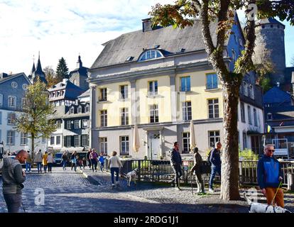 Eindrücke aus der historischen Stadt Monschau/Eifel Stockfoto