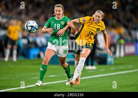 Sydney, NSW, Australien, Alanna Kennedy während der FIFA Women's World Cup 2023 Gruppe B Spiel Australien gegen Republik Irland im Stadium Australia, 20. Juli 2023, Sydney, Australien. (Keith McInnes/SPP) Kredit: SPP Sport Press Photo. Alamy Live News Stockfoto