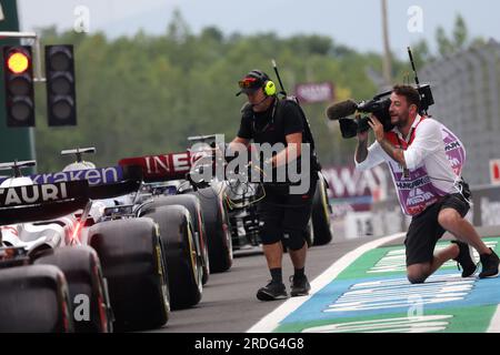 Formel-1-Weltmeisterschaft, Rd 12, Ungarischer Grand Prix, Budapest, Ungarn. 21. Juli 2023. Übungstag. Das Foto sollte wie folgt lauten: XPB/Press Association Images. Kredit: XPB Images Ltd/Alamy Live News Stockfoto