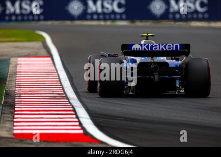 Ungarn, 21/07/2023, #02 Logan SarSergeant, (USA) Williams Mercedes während des ungarischen GP, Budapest, 20-23. Juli 2023 bei der Hungaroring, Formel-1-Weltmeisterschaft 2023. Stockfoto