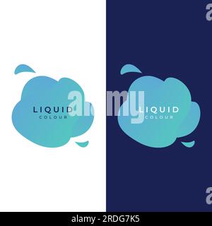 Modernes farbenfrohes geometrisches Spritzschutzelement abstraktes Logo kreatives Design. Logos für Unternehmen, Banner, Etiketten, Poster und Plakate. Stock Vektor