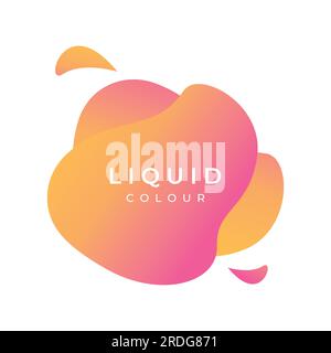 Modernes farbenfrohes geometrisches Spritzschutzelement abstraktes Logo kreatives Design. Logos für Unternehmen, Banner, Etiketten, Poster und Plakate. Stock Vektor