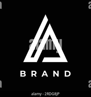 Kreatives Design Abstraktes Logo-Element Anfangsbuchstabe Ein geometrisches oder minimalistisches Monogramm mit modischem Stil und moderner Schriftart. Logo für Business, Business oder Stock Vektor