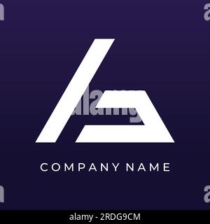 Kreatives Design Abstraktes Logo-Element Anfangsbuchstabe Ein geometrisches oder minimalistisches Monogramm mit modischem Stil und moderner Schriftart. Logo für Business, Business oder Stock Vektor